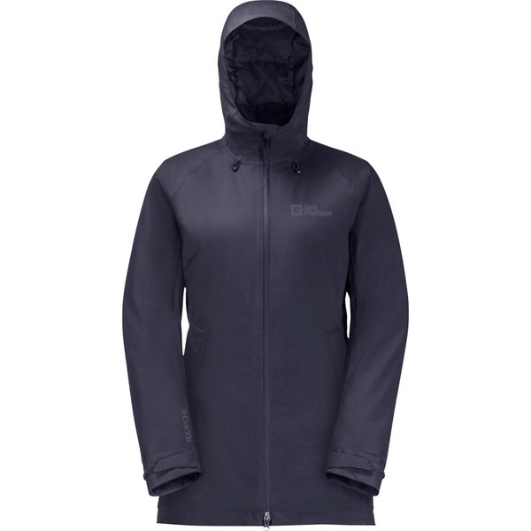 Kurtka puchowa damska, parka Stirnberg Jack Wolfskin - graphite