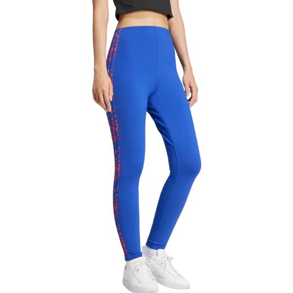 Legginsy damskie Essentials 3-Stripes Animal Print Adidas - Semi Lucid Blue