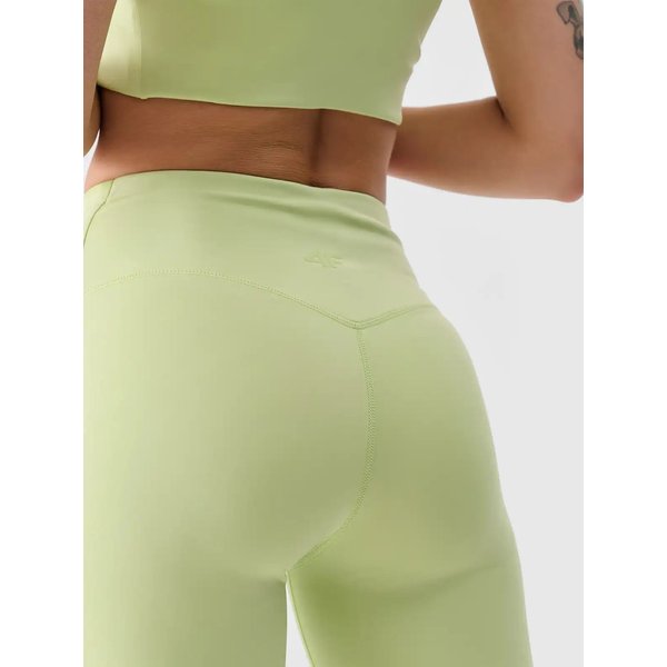 Legginsy damskie TFTIF306 4F - jasna zieleń