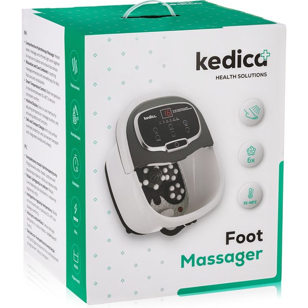 Masażer wodny do stóp, hydromasażer LED HydroFeet Pro Kedica