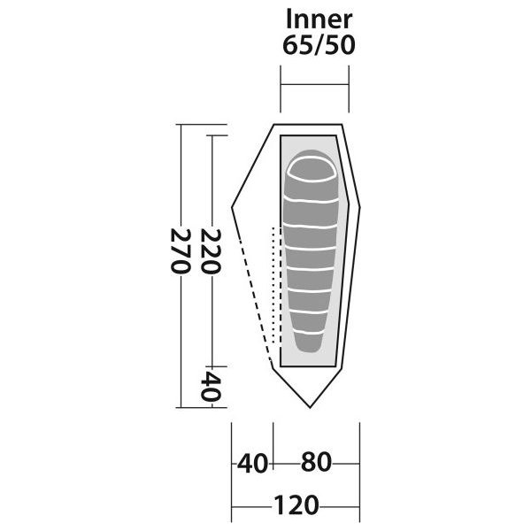 Namiot 1-osobowy Arrow Head Robens