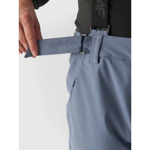 Spodnie narciarskie męskie na szelkach TFTRM0756 4F - denim