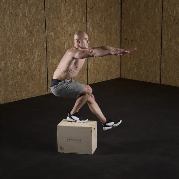 Skrzynia plyometryczna drewniana, crossfit DSCO4 HMS