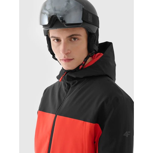 Kurtka narciarska męska TTJAM579 4F - czerwony