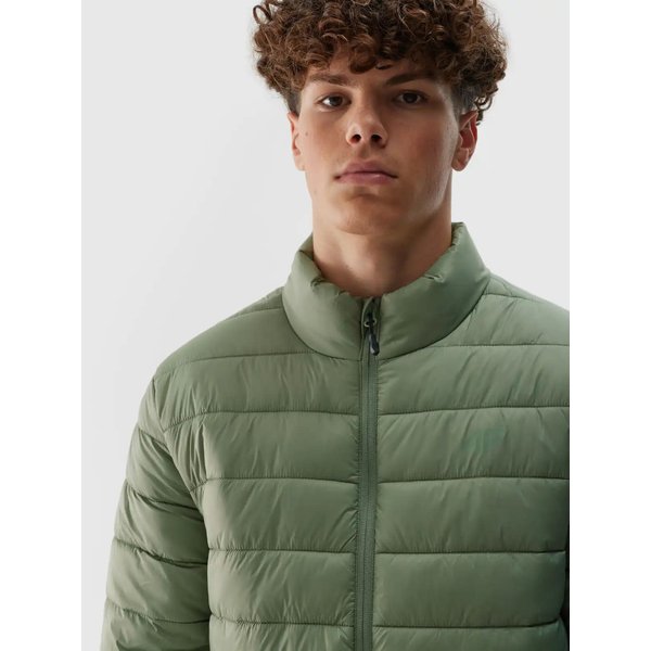 Kurtka puchowa męska TDJAM483 4F - khaki