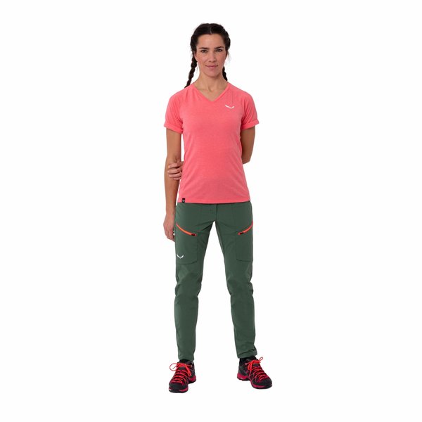 Spodnie trekkingowe damskie Puez DST Cargo Salewa - syrah