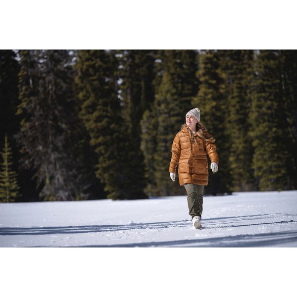 Płaszcz puchowy damski Harmony Falls Mid Down Columbia - Camel Brown