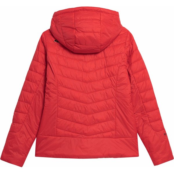 Kurtka puchowa damska 4FAW23TDJAF279 4F - czerwony