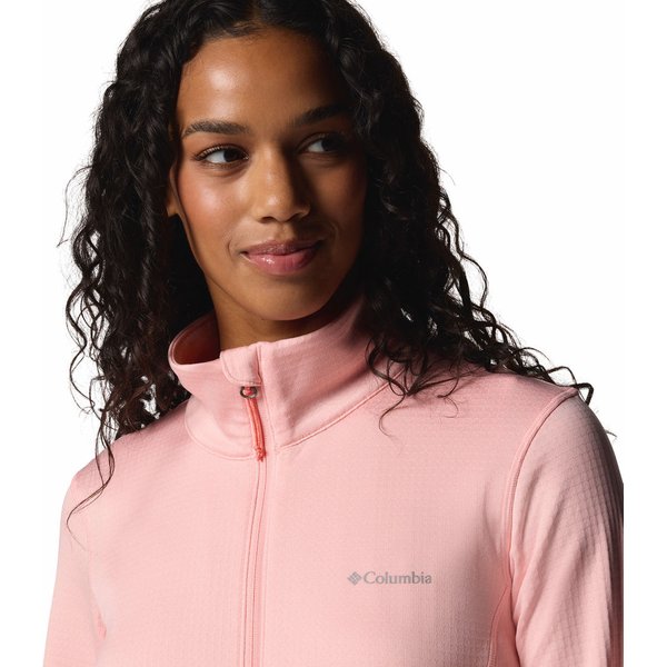 Polar damski Park View Grid Columbia - Pink Sand