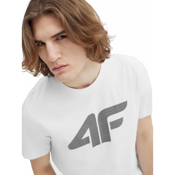 Koszulka męska 4FSS23TTSHM537 4F - biała