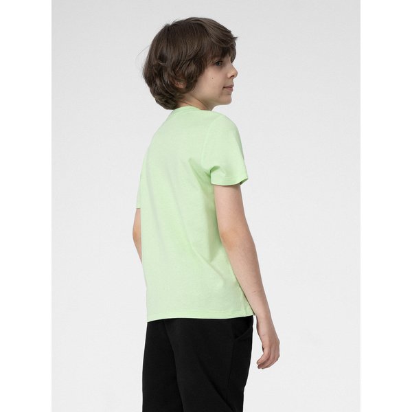 Koszulki chłopięce 4FJSS23TTSHM293 2szt 4F - zielona/czarna