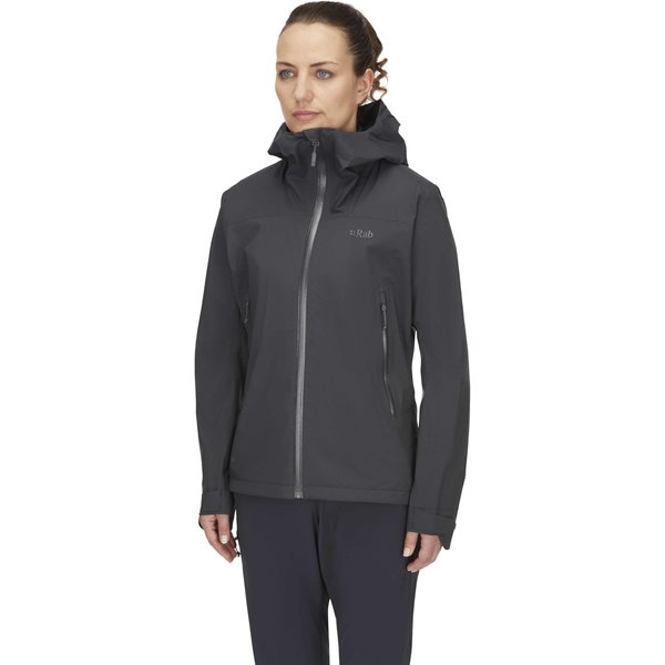 Kurtka damska Downpour Light Rab - Anthracite