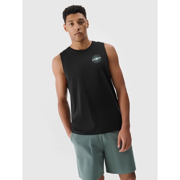 Bezrękawnik męski TSLEM212 4F - głęboka czerń