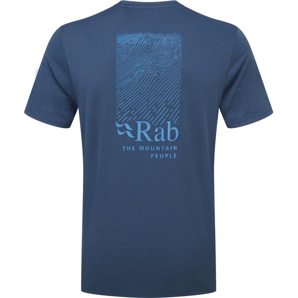 Koszulka męska Mantle Ridge Tee Rab - Tempest Blue