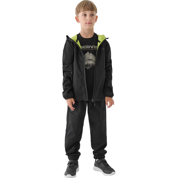 Softshell chłopięcy TSOFM269 4F - soczysta zieleń