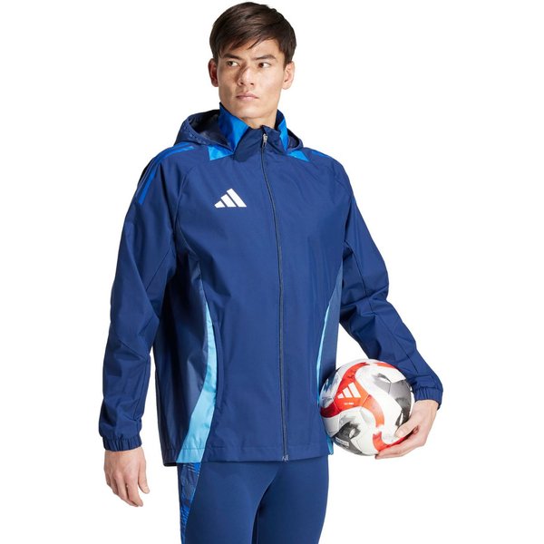 Kurtka męska Tiro 24 Competition All-Weather Adidas - niebieska/granatowa