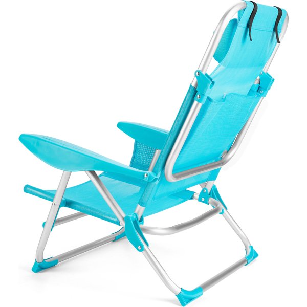 Krzesło plażowe z funkcją leżaka Sun Lite 2w1 Outtec - turkusowy