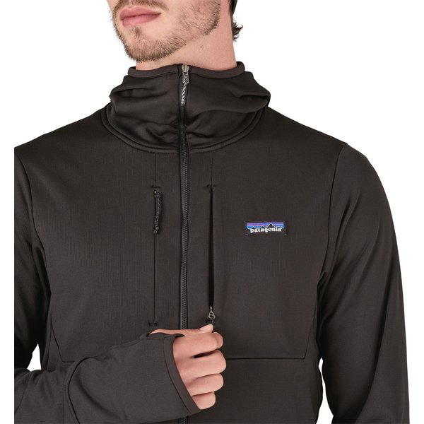 Bluza męska R1 Thermal Full-Zip Hoody Patagonia - black