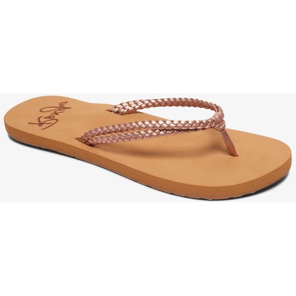 Klapki, japonki Costas Roxy - metaliczny róż