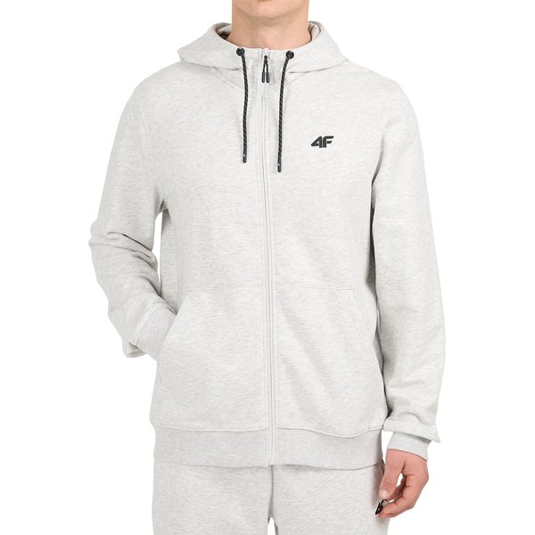 Bluza męska M2550 4F - chłodny jasny szary melanż