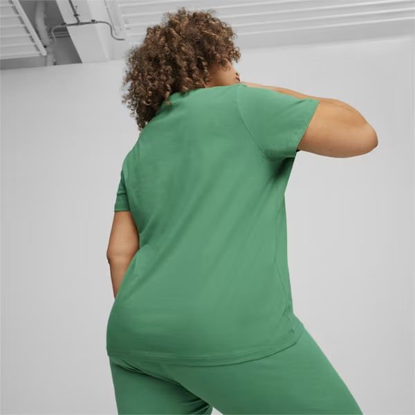 Koszulka damska Ess+ Script Tee Puma - zielona
