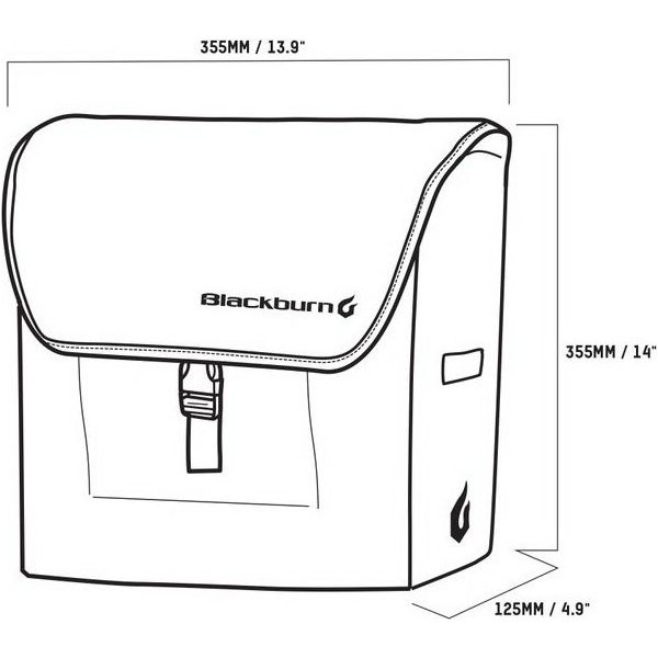 Torba rowerowa na bagażnik Local Rear Pannier 13L Blackburn
