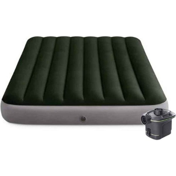 Materac 2-osobowy Queen 152x203x25cm + pompka Intex