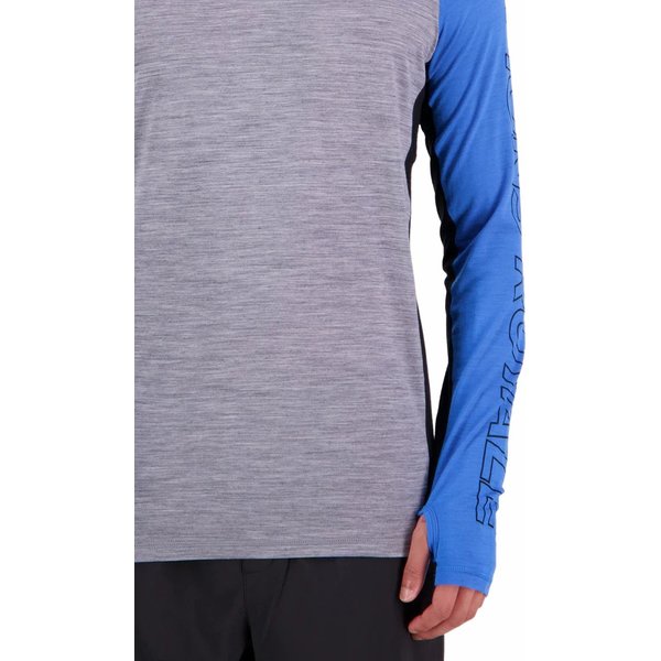 Longsleeve męski Temple Merino Air-Con LS Mons Royale - Blue Gravel