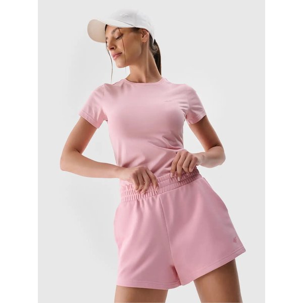 Spodenki damskie TSHOF542 4F - jasny róż