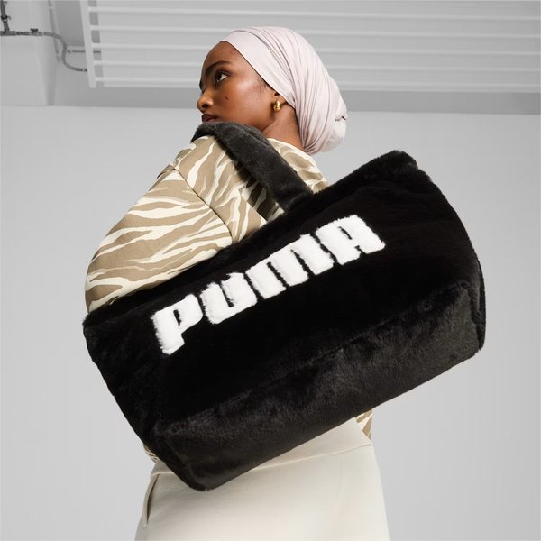 Torba na ramię, Shopper Core Fur Shopper Puma - czarny