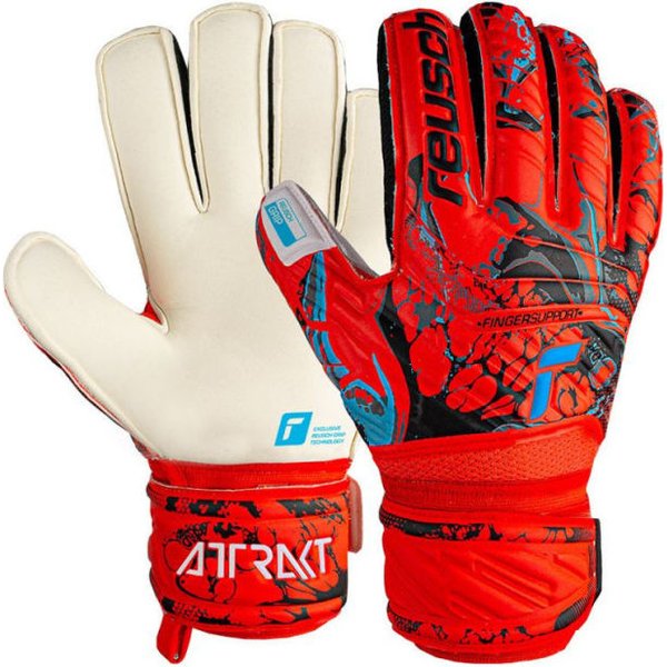 Rękawice bramkarskie Attrakt Grip Finger Support Gloves Reusch