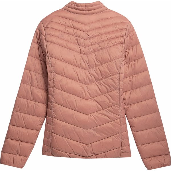 Kurtka puchowa damska 4FAW23TDJAF224 4F - łososiowy