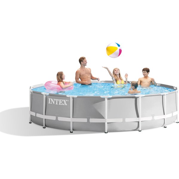 Basen stelażowy Prism 427x107cm z pompą 12V Intex