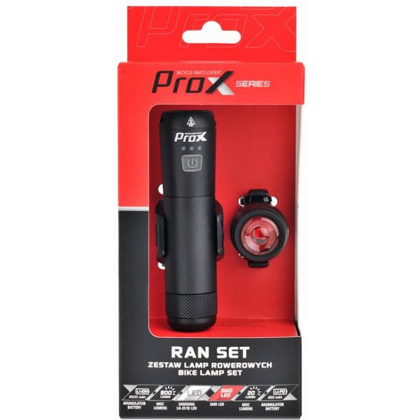Zestaw lamp rowerowych Ran Set Prox