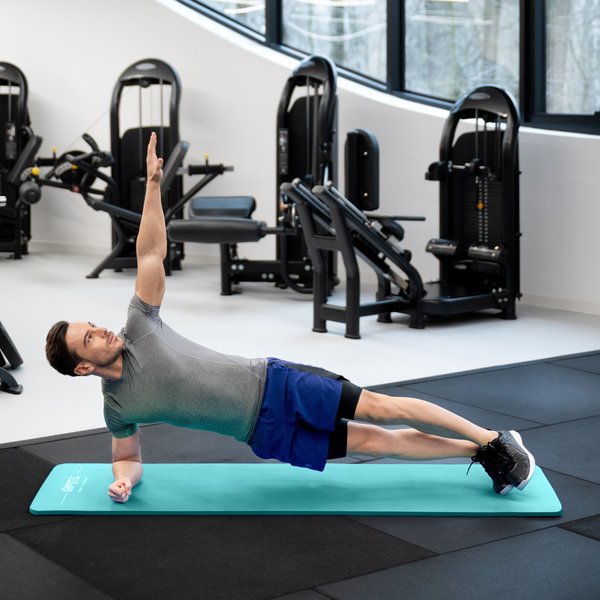 Mata do ćwiczeń, jogi NBR 1,5cm Gymtek - miętowa