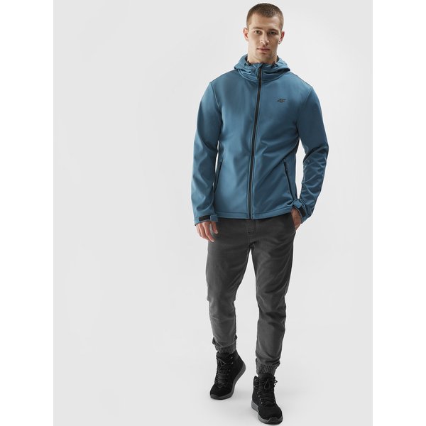 Softshell męski 4FAW23TSOFM156 4F - denim