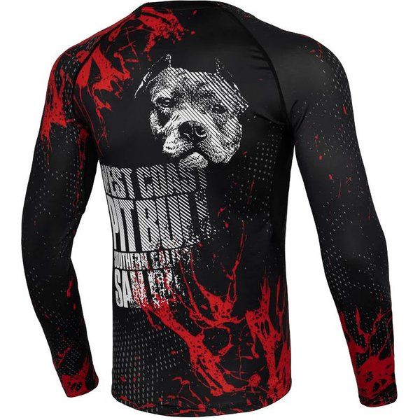 Longsleeve męski Mens Rash Longsleeve Net Camo 2 Pitbull West Coast - czarny