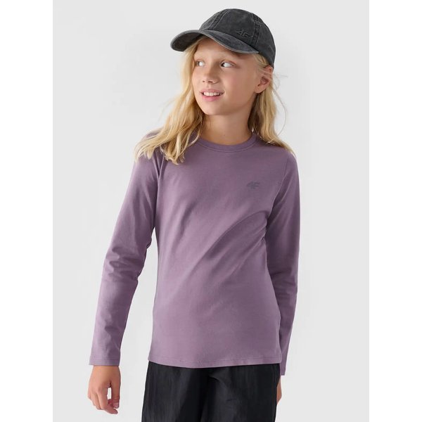 Longsleeve dziewczęcy 4FJWMM00TLONF318 4F - fiolet