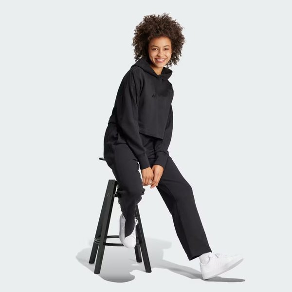 Bluza damska All french Terry 3-Stripes Hoodie Adidas - czarna