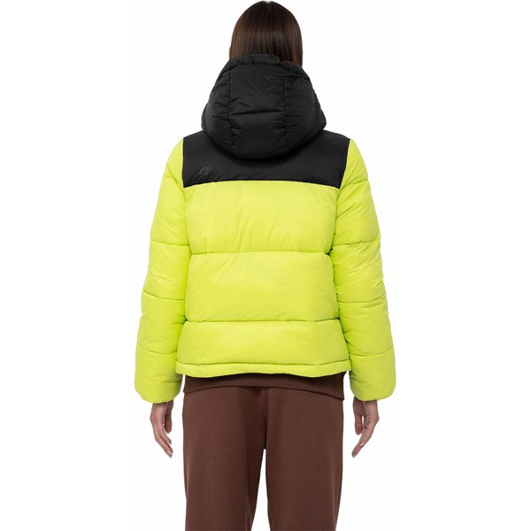Kurtka puchowa damska 4FAW23TDJAF230 4F - soczysta zieleń