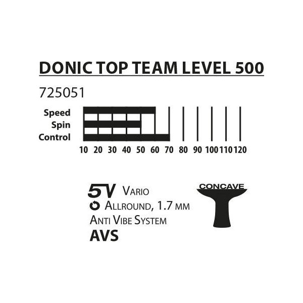 Rakietka do tenisa stołowego Top Team 500 Donic Schildkrot
