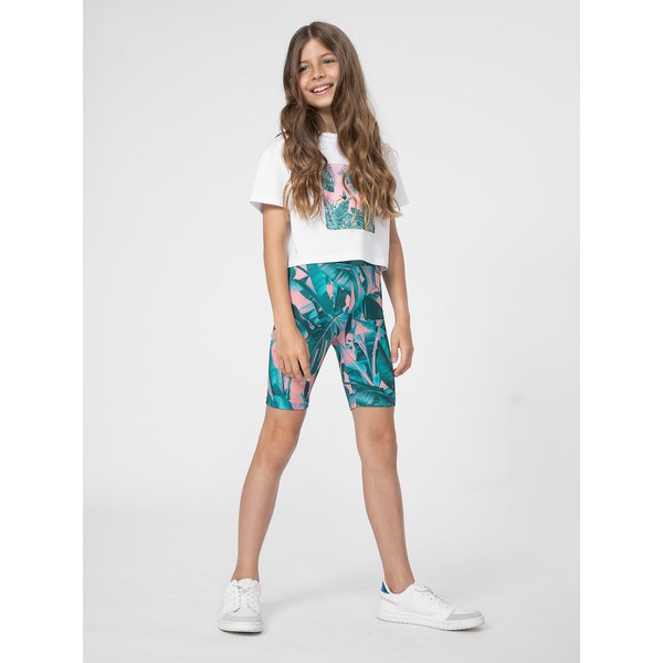 Spodenki kolarki dziewczęce 4FJSS23TTIGF050 4F - mix