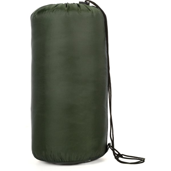 Śpiwór z kapturem lekki, kołdra Thermolite Outtec - zielony