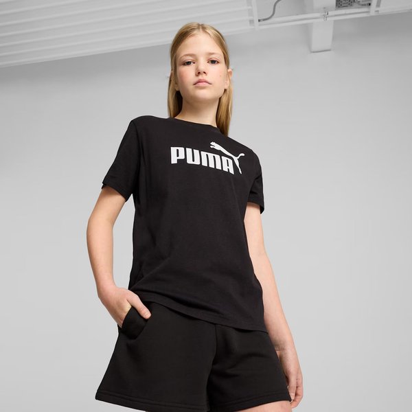 Koszulka juniorska Ess No.1 Logo Tee Puma - black