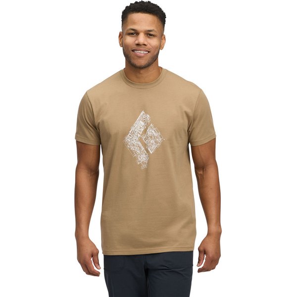 Koszulka męska Engineered Diamond SS Black Diamond - Mushroom