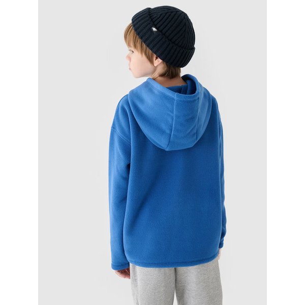 Bluza polarowa chłopięca TFLEM213 4F - denim
