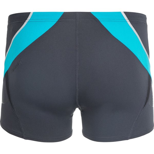 Kąpielówki męskie Fit Splice Aquashort 27cm Speedo - szaro-turkusowe