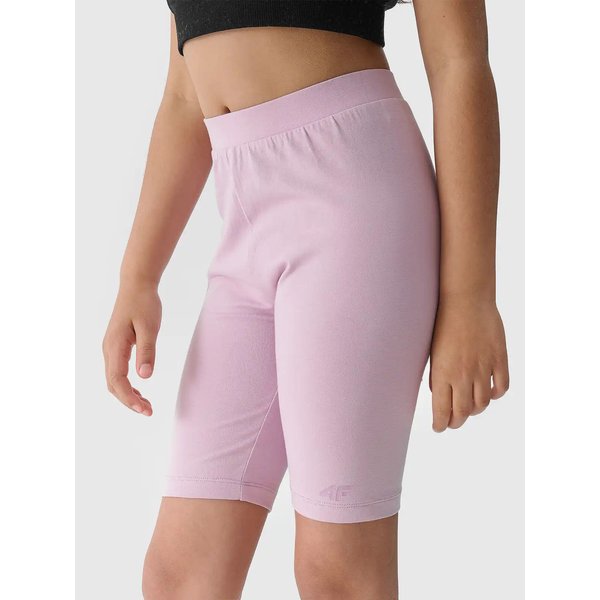 Legginsy, kolarki dziewczęce TSTIF014 4F - jasny róż