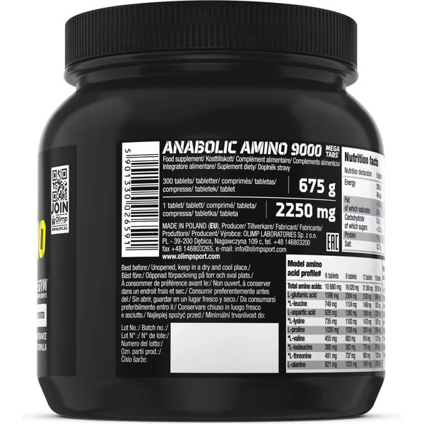 Anabolic Amino 9000 Mega Tabs 300 kaps. Olimp