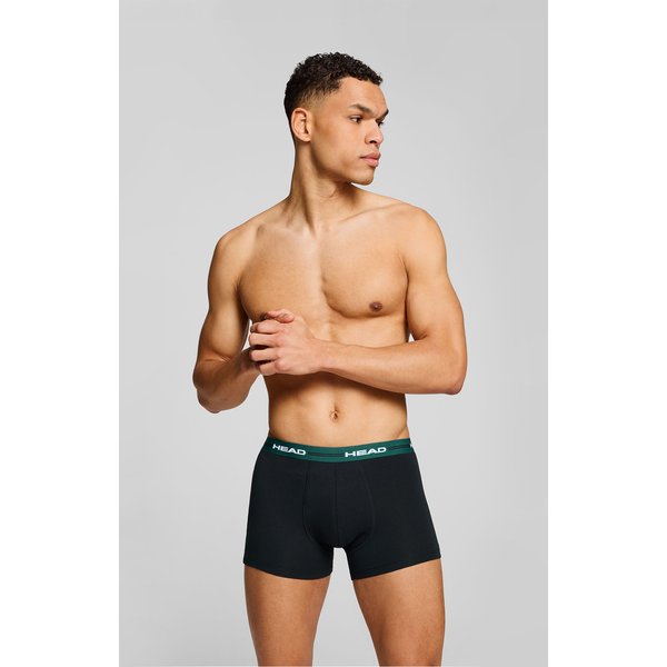 Bokserki męskie Elastic Boxer 2 pary Head - black/green